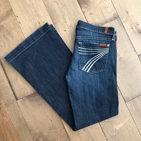 7 For All Mankind Denim - 7 for All Mankind Dojo 7Fam Jeans Denim 27/4 Dark